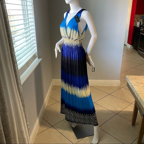 Blue New Women’s striped sleeveless dress size XL - Picture 8 of 12